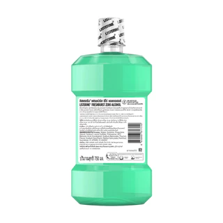 [แพ็คคู่] ลิสเตอรีน เฟรชเบิร์ส ซีโร่ 750 มล. Listerine FreshburstZero 750 ml x 2 น้ำยาบ้วนปาก