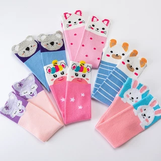 ShopAt.Two[SC-0019] ถุงเท้ายาวสำหรับเด็ก แฟชั่นสไตล์เกาหลี พร้อมส่ง