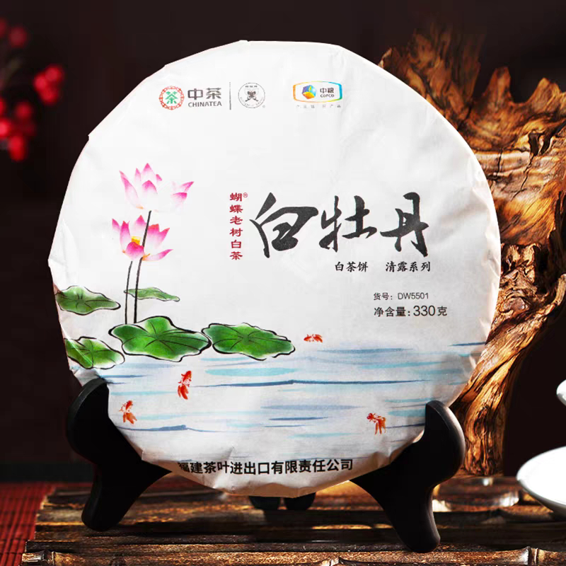 ชาขาวต้นชาเก่า เหล่าซู่ไป๋ฉา ไป๋หมู่ตัน จงฉา CHINA TEA 中茶 | Old Tree White Peony (Bai Mudan) 白牡丹 老树白茶 2025 330 กรัม