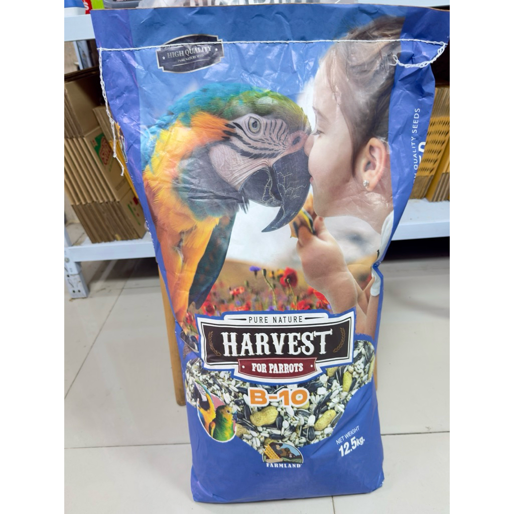 🅺🅺🅵 (12.5kg.) Farmland Harvest B-10 ธัญพืชผสมสำหรับนกแก้วปากขอขนาดกลางถึงใหญ่