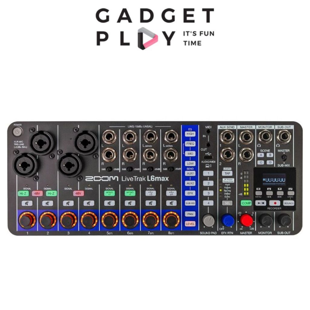 [กรุงเทพฯส่งด่วน] Zoom L-6 Max LiveTrak Digital Mixer รับประกันศูนย์ไทย
