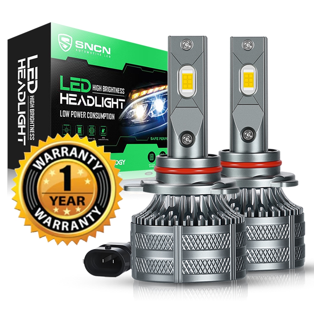 SNCN 1คู่ ไฟหน้ารถยนต์ หลอดไฟตัดหมอก LED แสงสีขาว150W 30000LM H4 H11 H1 H7 HB3 9005 6500K HB4 9006
