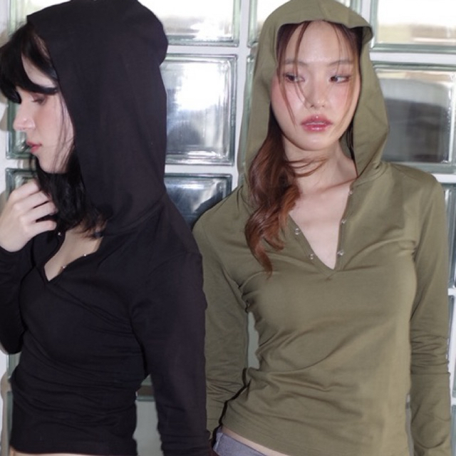 -Quera Hoodie Snap-ฮูดดี้สแนป