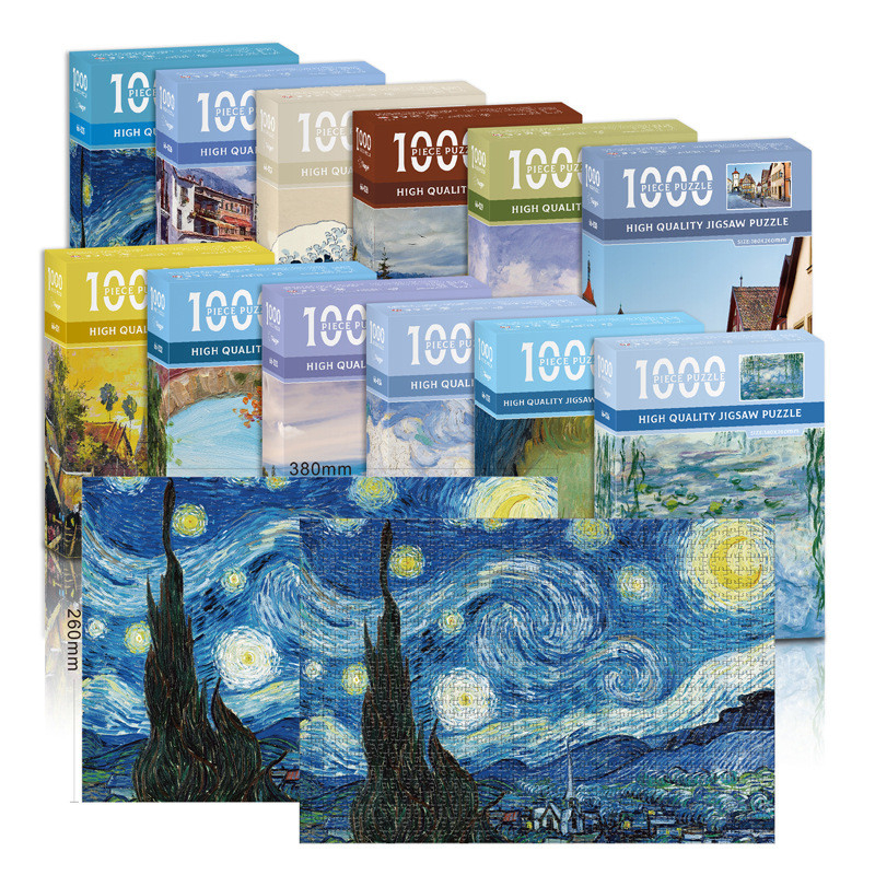 จิ๊กซอว์ 1000 ชิ้น Jigsaw puzzles การปลูกฝังความสนใจของเด็ก ของเล่นฝึกสมาธิ สำหรับเด็กและผู้ใหญ่