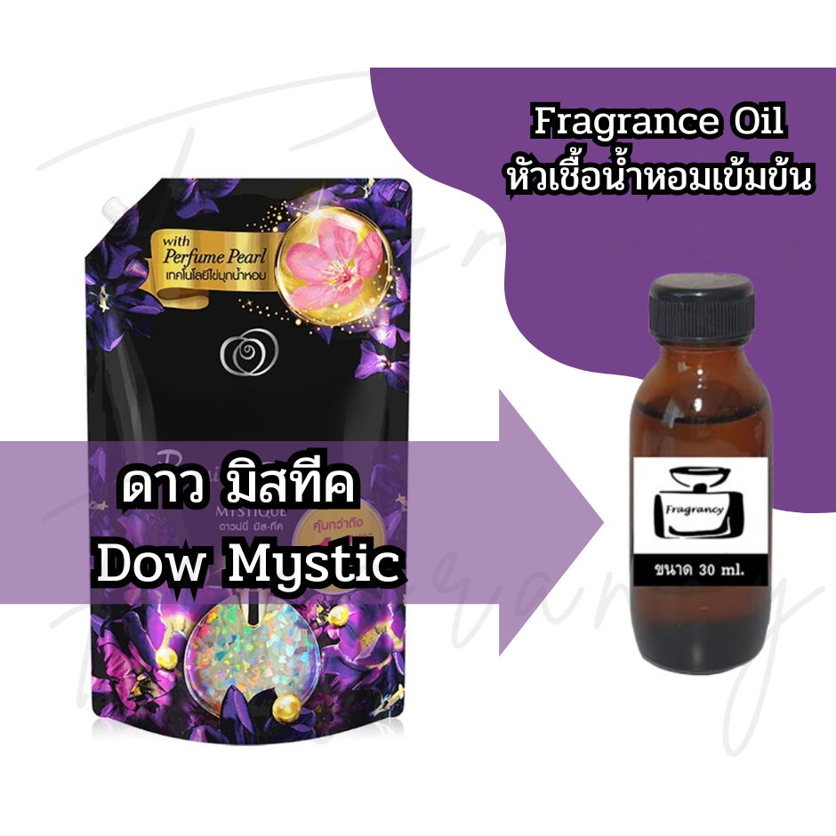 หัวน้ำหอมเข้มข้น 100% กลิ่น ดาวนี่ มิสทีค Dow Mystic (Fragrance Oil - No Alcohol)