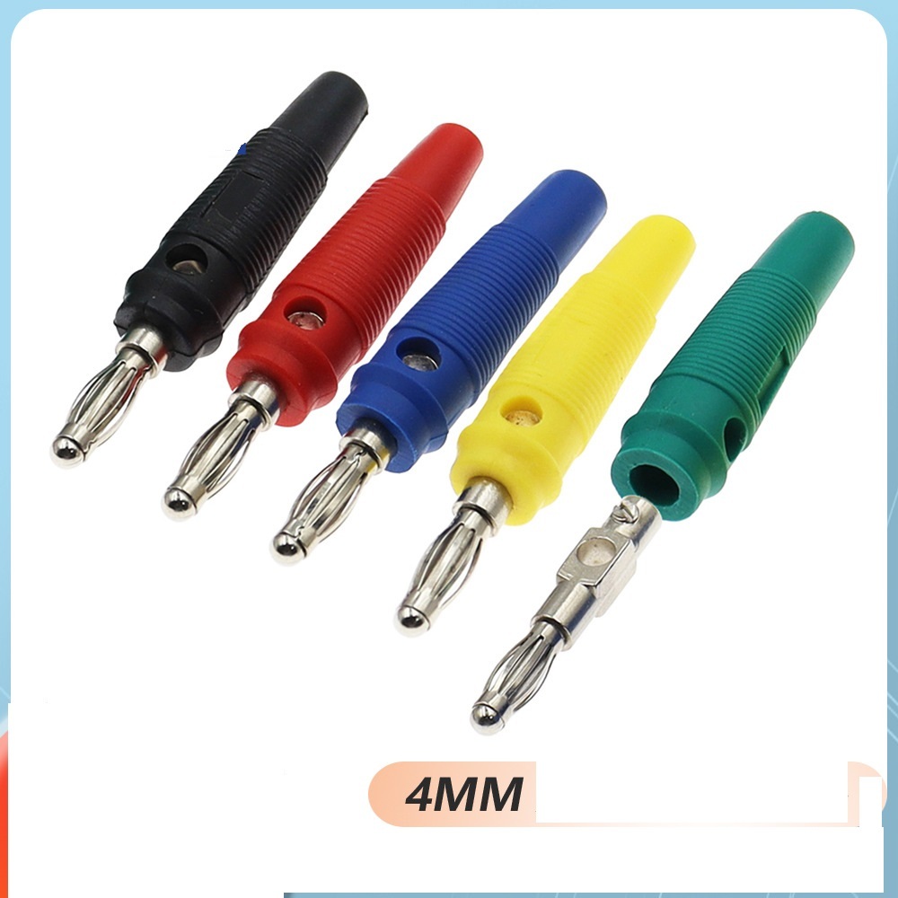 4mm ปลั๊กกล้วย banana plug,  soft rubber sleeve,solderless lantern-shaped ,high elasticity multimeter probe plug