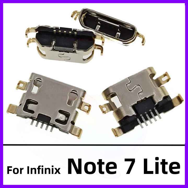 5-50 ชิ้น Dock Micro Plug USB ชาร์จ Charger Pin Dock พอร์ตสําหรับ Infinix note7 lite ชาร์จ Pin Dock Connector