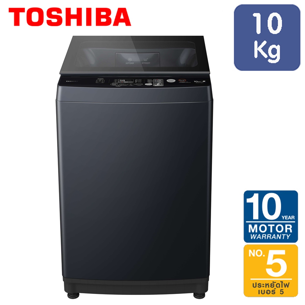 Toshiba เครื่องซักผ้าฝาบน รุ่น AW-M1100PT-MK  ขนาด 10 กก