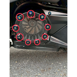 น๊อตฝาชามใบพัดแต่ง(9ตัว) Vespa รุ่น SPRINT 125 (3Vie,i-Get) …