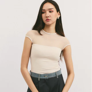 New Collection Weekend Wardrobe - Cody Semi See-Through Top เสื้ออเข้ารูปซีทรู