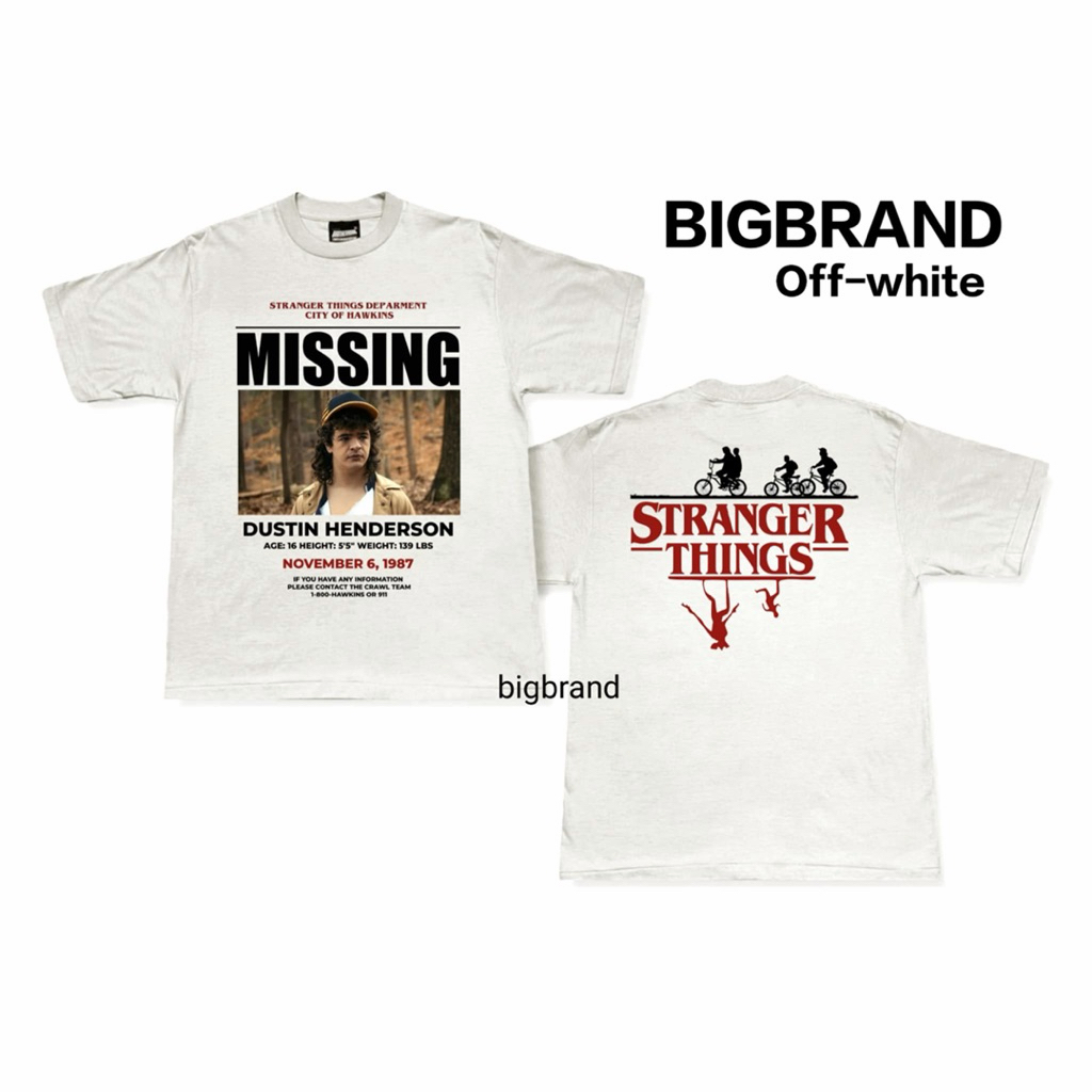 เสื้อยืด missing d เนื้อผ้า PREMIUM COMB no.20 เกรดระดับสูง