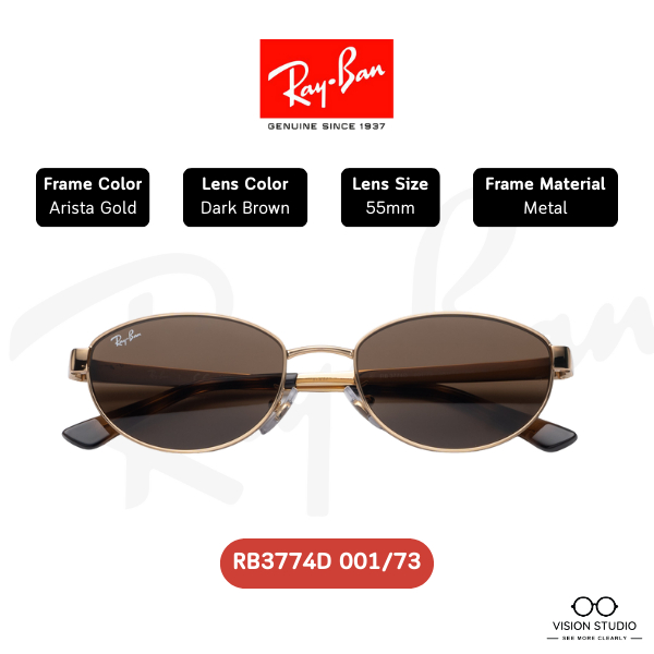 รวมสี/แท้ 100% แว่นกันแดด RayBan RB3774D รับประกัน 2 ปี พร้อมอุปกรณ์ครบ