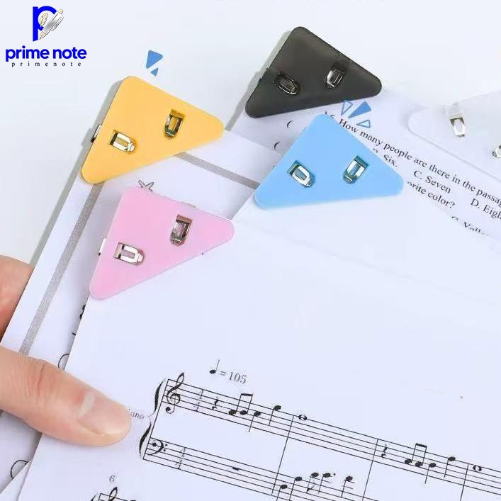 คลิปมุมกระดาษสีสันสดใ  ทรงสามเหลี่ยมน่ารัก สีเยอะมากๆ ที่หนีบมุมกระดาษแบบใหม่ ใช้งานสะดวก กระดาษ เข้ามุม สุ่มสี - รูปที่ 6