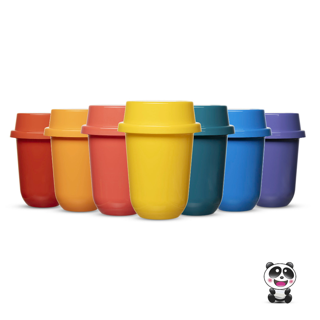 (แพ็ค 20 ชิ้น) แก้วแคปซูล 16 oz. + ฝาฉีดโดมตัด (Set C)