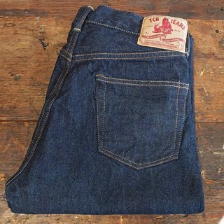 กางเกงยีนส์ TCB jeans 50's 13.5oz selvage denim ทรงกระบอก
