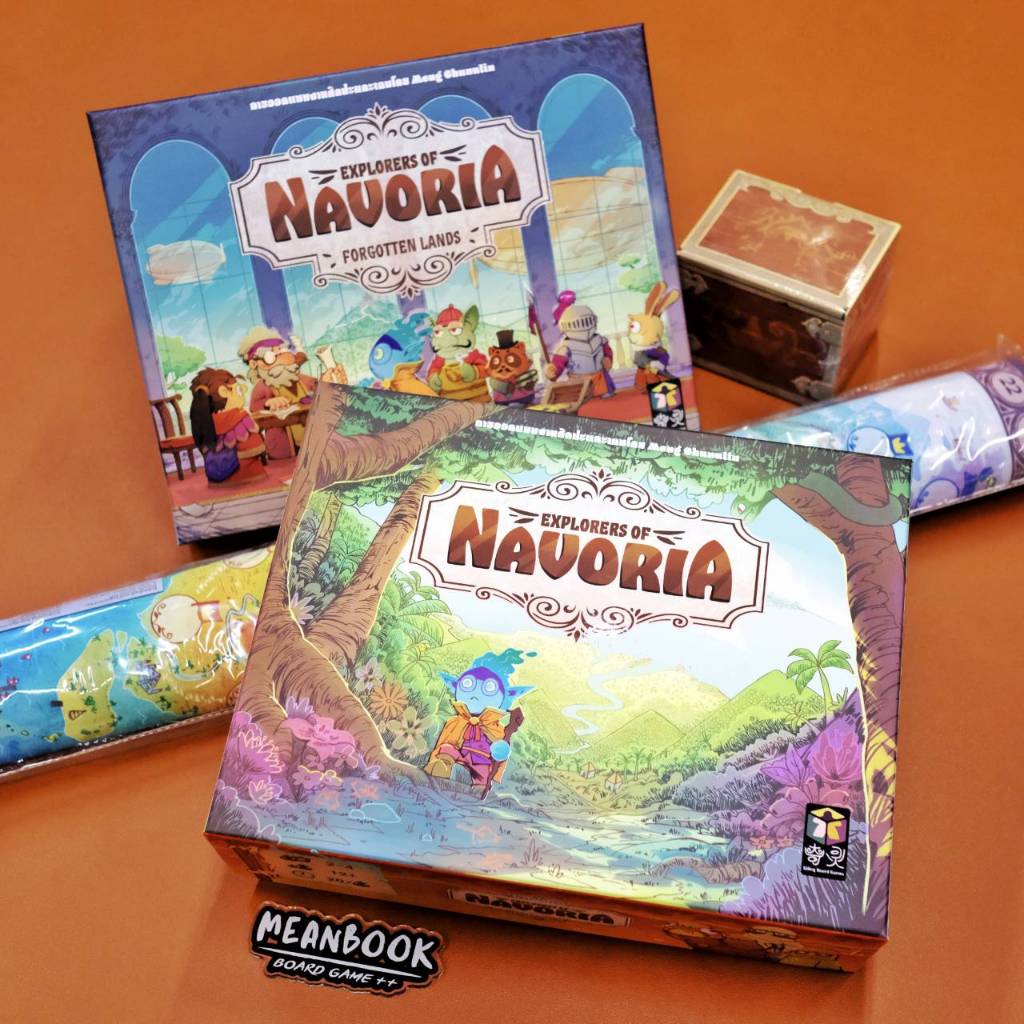 Explorers of Navoria ภาคหลัก / ภาคเสริม Forgotten Lands / Playmat / Deluxe Resources Board Game (ภาษาไทย) [G1]