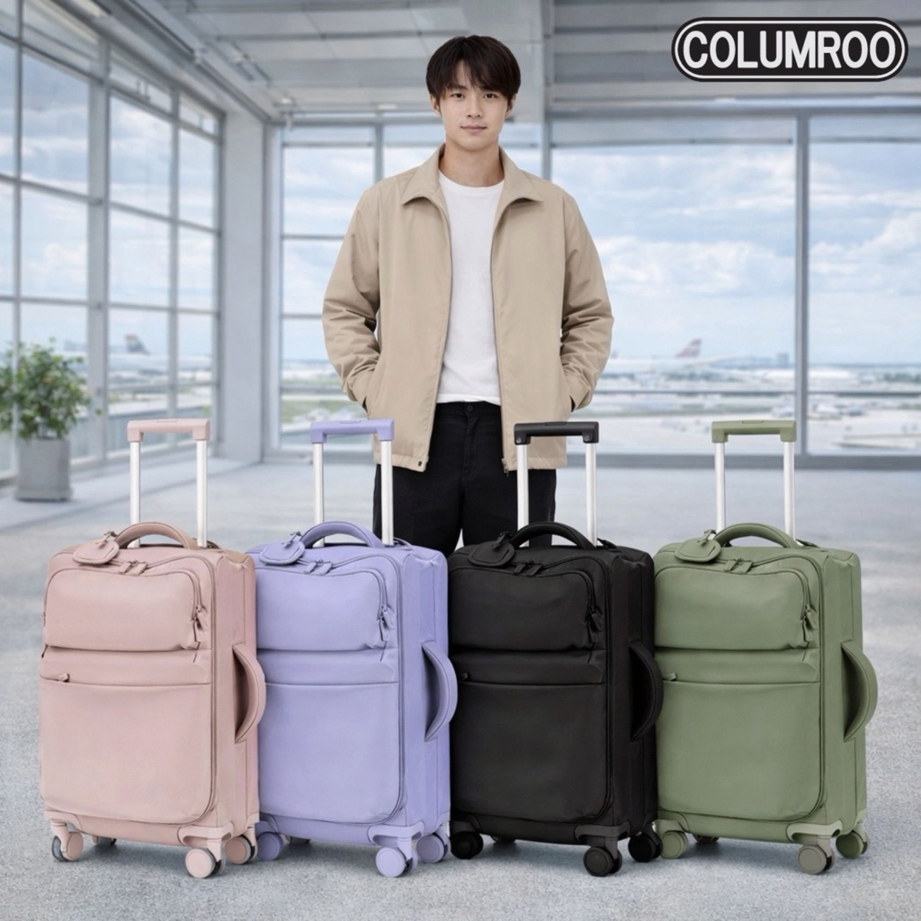 COLUMROO กระเป๋าเดินทาง Soft Case Ultra-Light กระเป๋าผ้า Oxford กันน้ำได้น้ำหนักเบาST11
