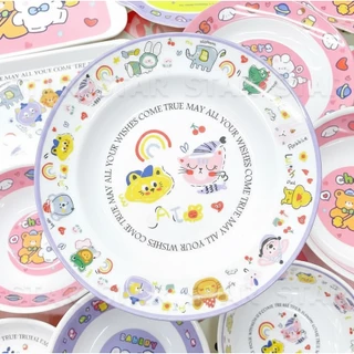 ลายการ์ตูน จาน ชาม ถ้วย จานข้าวเด็ก เมลามีน แท้ ลาย สวนสัตว์ แพนด้า หมี แมว BAKERY CHEERS
