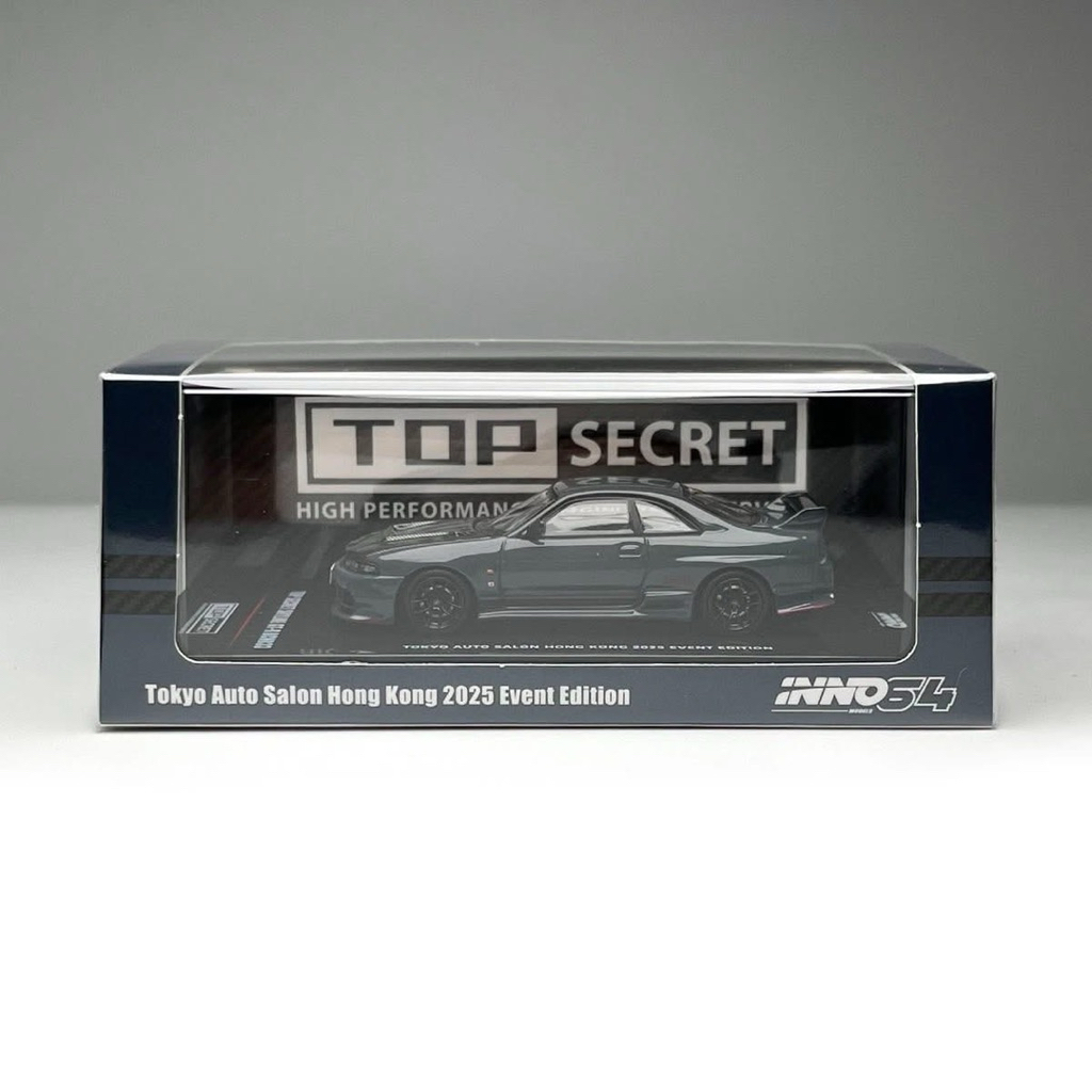 【Pre-Order】 INNO64 1:64 🏁 Nissan Skyline GT-R R33 TOP SECRET Tokyo Auto Salon Hong Kong 2025 Event E