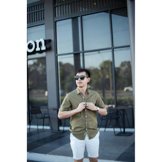 เสื้อเชิ้ตผู้ชาย SMART FIT OXFORD SHIRT เสื้อเชิ้ตผู้ชายใส่เที่ยว ใส่ทำงาน (20สี S-2XL) [สั้นคอปก]
