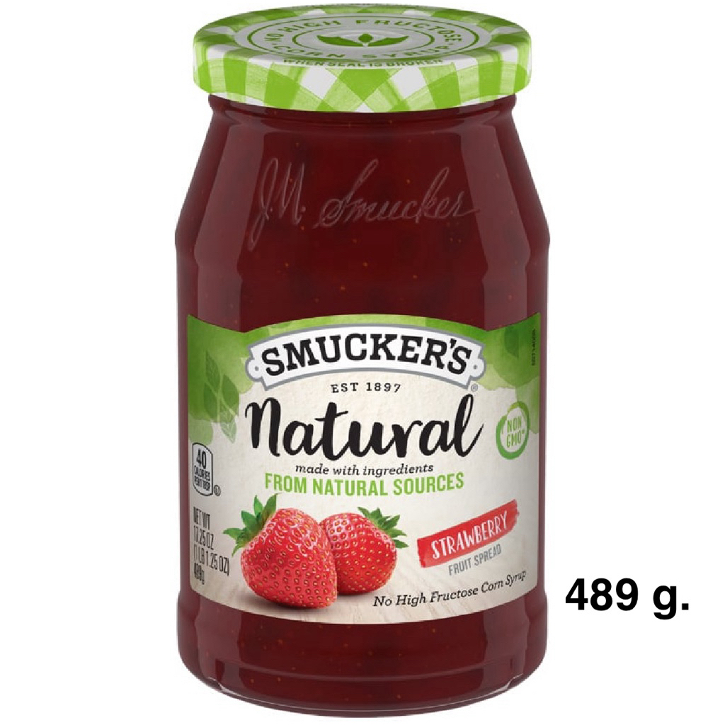 Smucker’s Jam Strawberry/Blueberry/Grape Jam/Seedless Raspberry/Pineapple 340g /Smuckers Natural Orange/Strawberry 489g