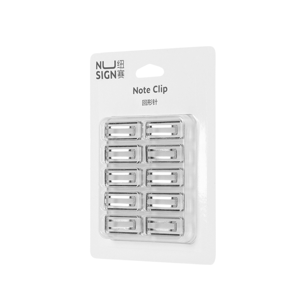 ลวดเสียบกระดาษแบบหัวแบน 1 กล่อง จำนวน 10 ชิ้น คลิปหนีบกระดาษ ที่เสียบกระดาษ Paper Clips