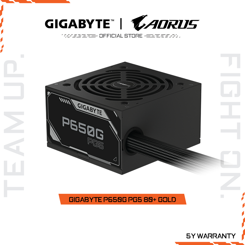 GIGABYTE P650G PG5 80+ GOLD POWER SUPPLY (GP-P650G PG5)