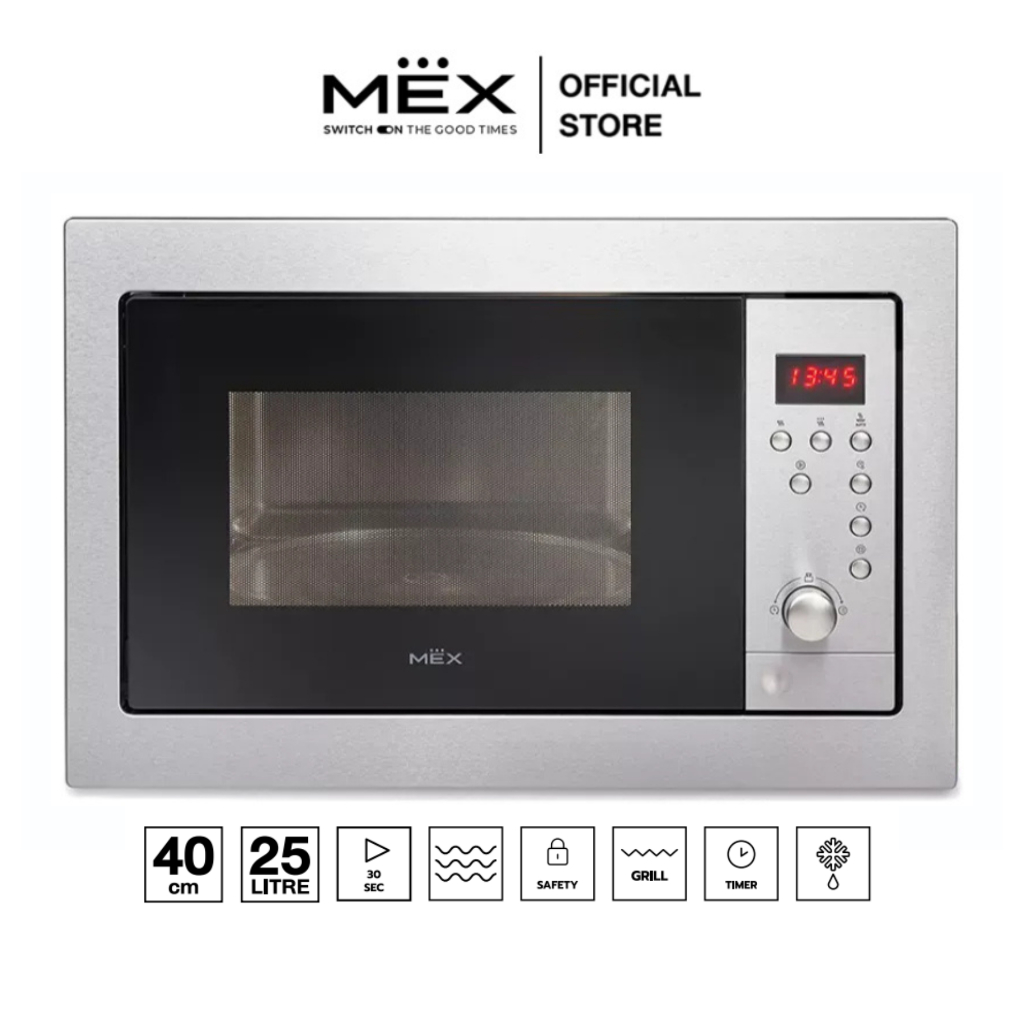 MEX เตาอบไมโครเวฟ รุ่น MM625S (ความจุ 25 ลิตร) ชนิดติดตั้งในเฟอร์นิเจอร์