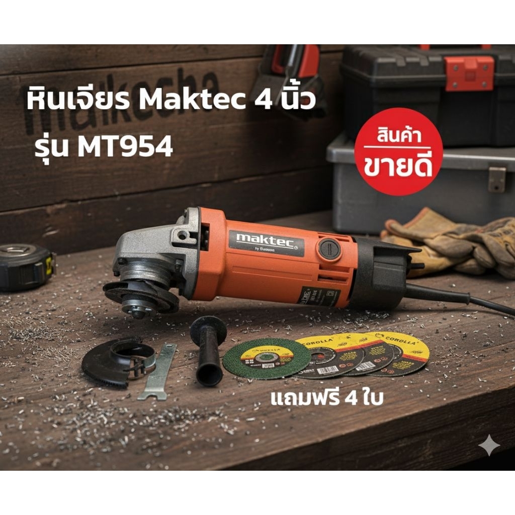 หินเจียร Maktec 4 นิ้ว รุ่น MT954