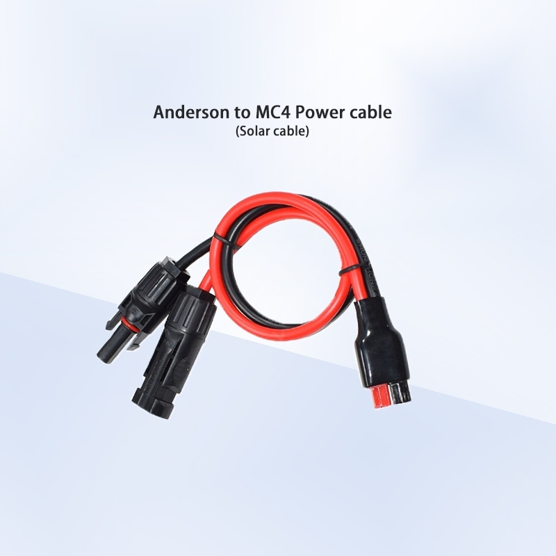 Solar Panel Cable Connector Anderson to MC4 Solar cable 12AWG 3.3mm² Charging Wires 0.5m for Power S