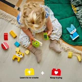 LEGO DUPLO My First 10477 3 in 1 Creative Cute Pets (24pcs.), Building Blocks, Kids Toy