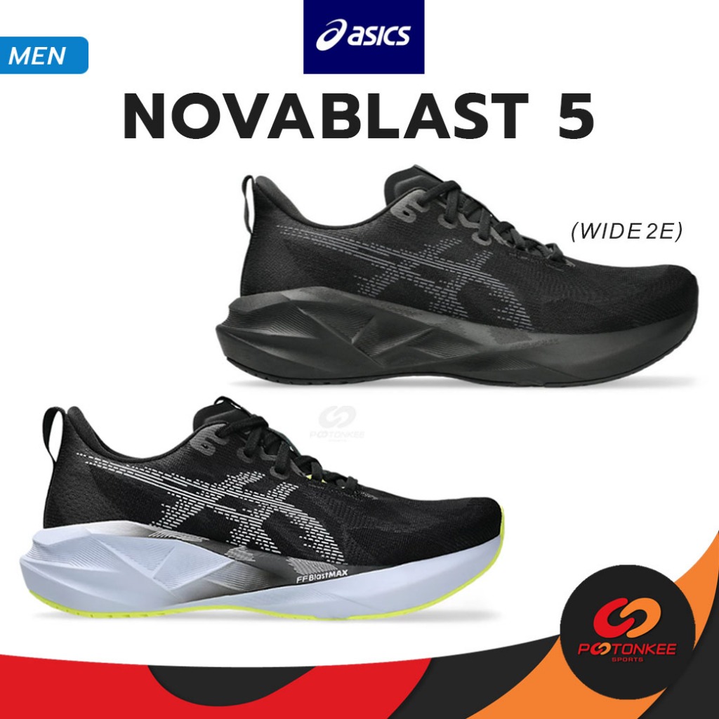 ASICS Men’s Novablast 5 รองเท้าวิ่งผู้ชาย สายทำความเร็ว