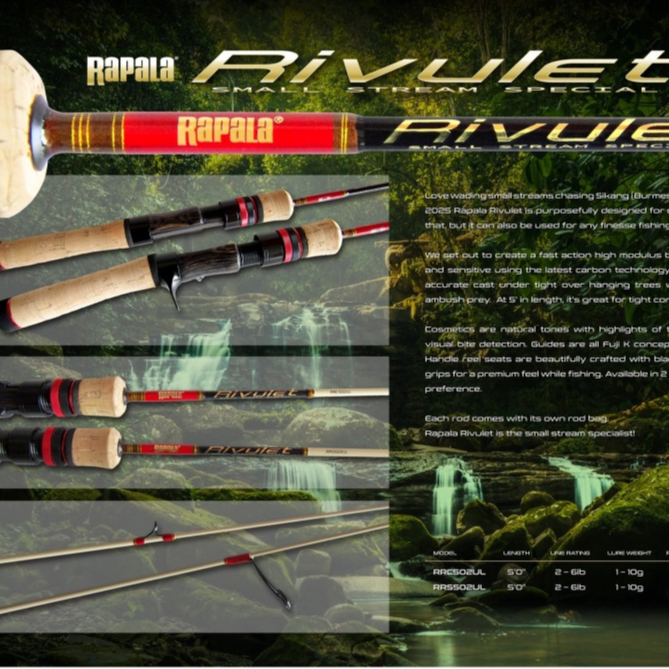คัน RAPALA Rivulet Small Stream Special คันสตรีม คันUl เวท2-6