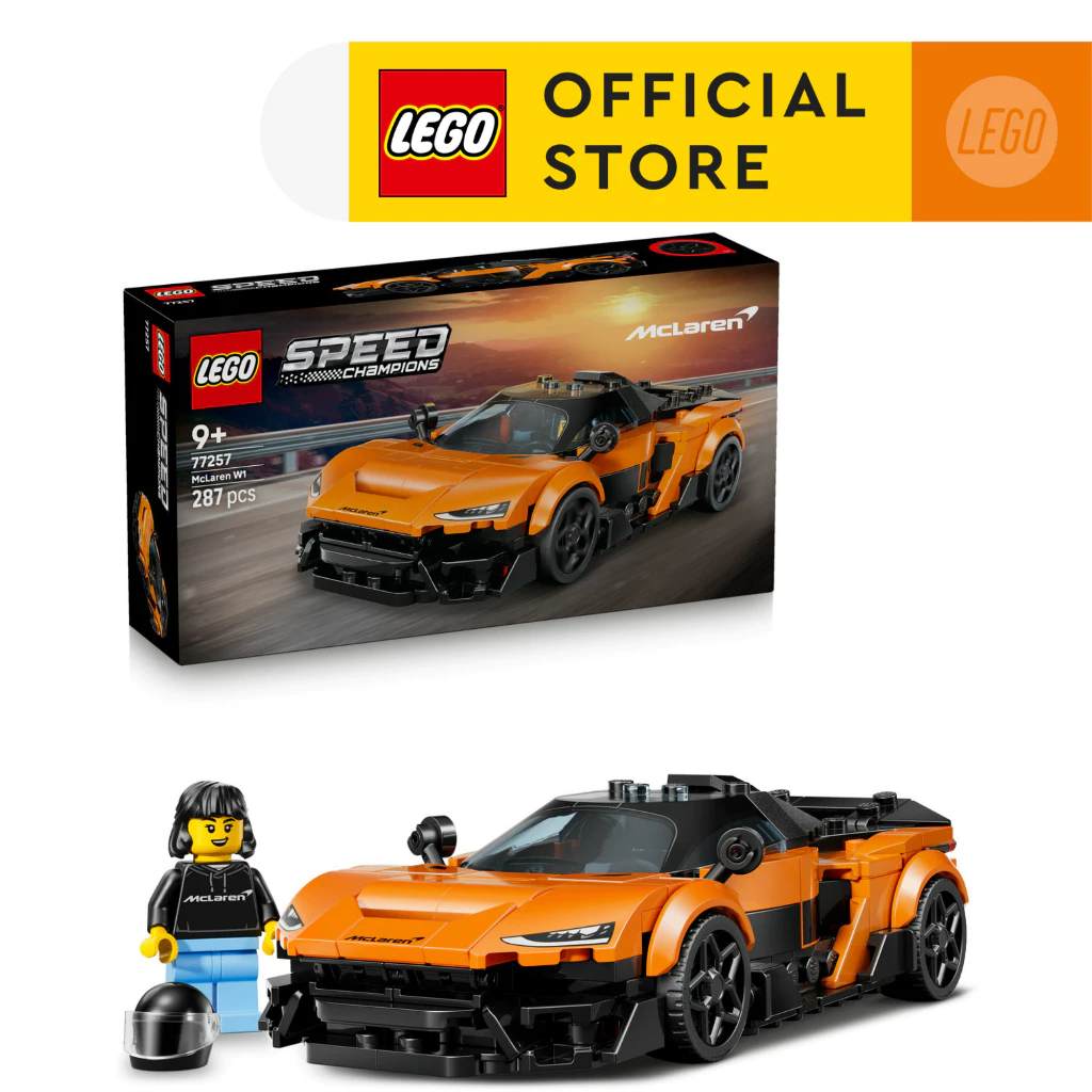 LEGO Speed Champions 77257 McLaren W1 (287pcs.), Building Blocks, Kids Toy