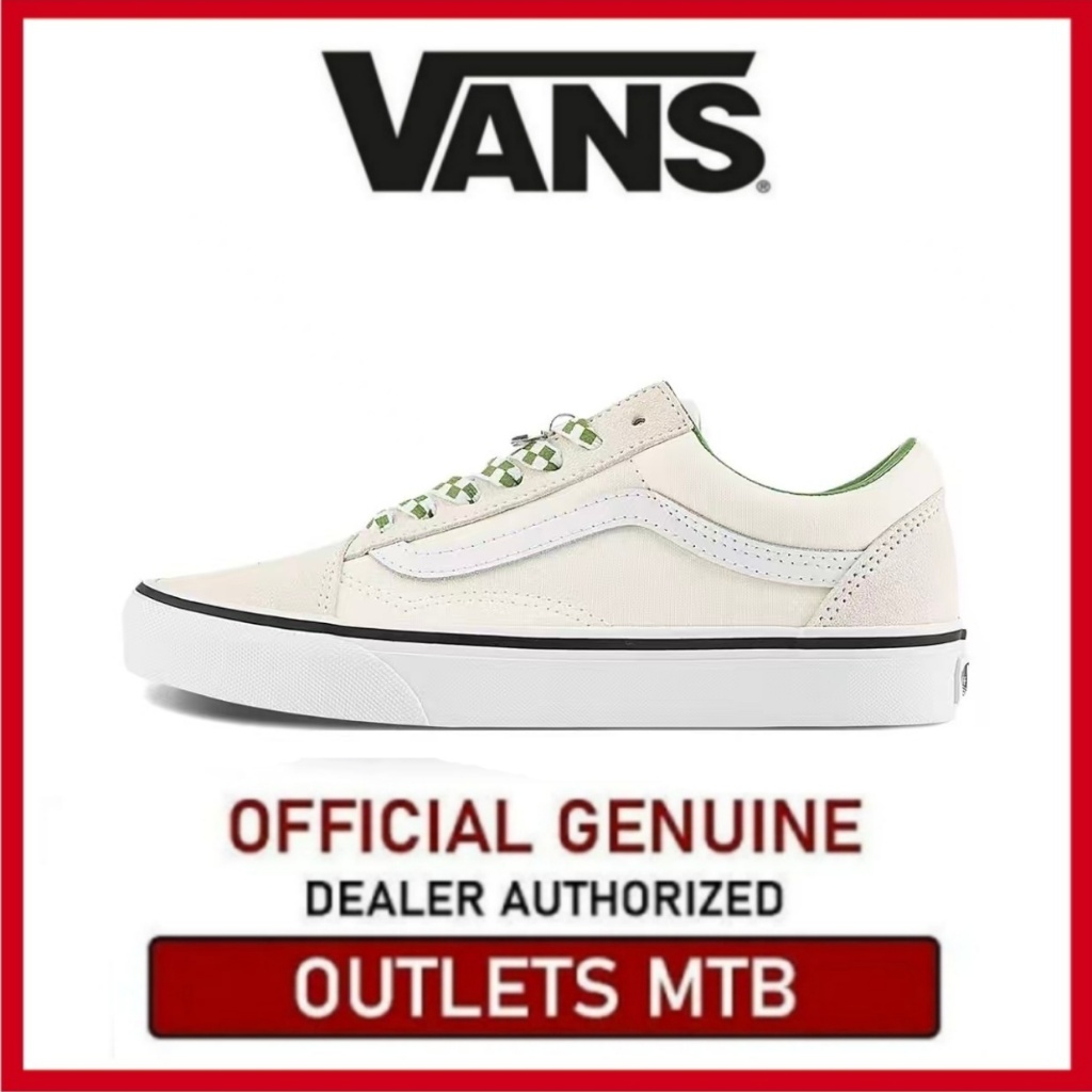 【100% Original】Vans Old Skool low cut board shoes, unisex, beige color