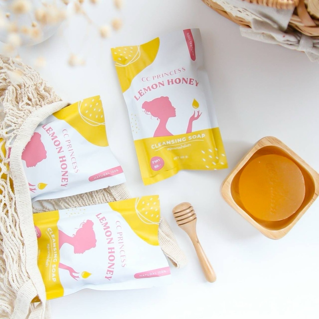 สบู่น้ำผึ้งมะนาว ลดสิว ฝ้า หน้ากระจ่างใส