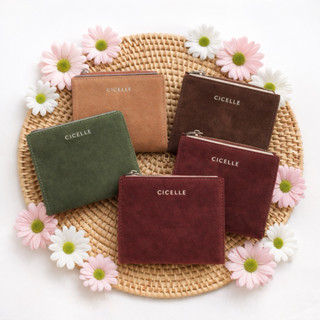 กระเป๋าสตางค์ใบสั้นCICELLE หนังกลับ สวยดูแพง 8032