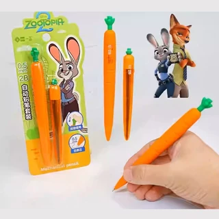 ดินสอกด 2B ขนาด 0.5 มม.ลาย Zootopia พร้อมไส้ดินสอ 1 ชุด ii-gen ลิขสิทธิ์แท้ ลายแครอท รุ่น YZ360021