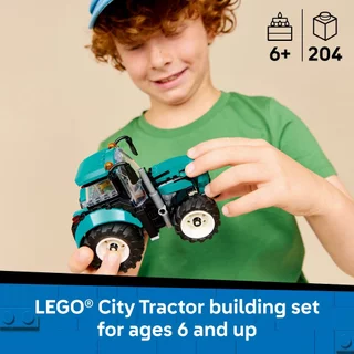 LEGO City 60498 Tractor (204pcs.), Building Blocks, Kids Toy