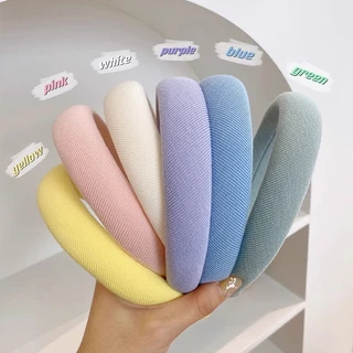 🌈ที่คาดผมสไตล์เกาหลี คาดผมอาบน้ำ ที่คาดผมผู้หญิง ที่คาดผมผ้า y2k น่ารัก มีหลายสีให้เลือก งานแฮนเมด