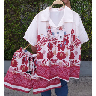 ชุดเชตผ้าไหมอิตาลี รอบอก 46 นิ้ว ตัวใหญ่ผ้าใส่สบาย