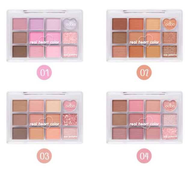 odbo โอดีบีโอ เรียล ฮาร์ท คัลเลอร์ อาย พาเลท OD2019