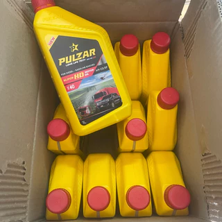 ยกลัง!👍🏼 PULZAR น้ำมันเครื่อง เพาวซ่าร์ ซุปเปอร์ เอชดี เบอร์ 40 ขนาด 1 ลิตร (12 ขวด) เครื่องยนต์ ดีเซล / เบนซิน เกรดรวม