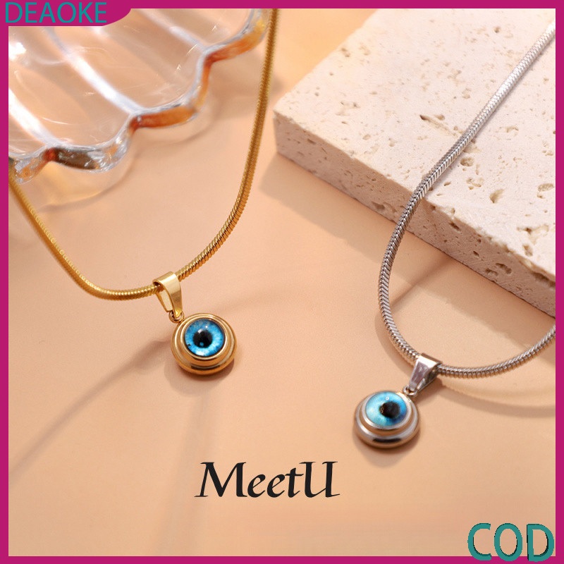 Unisex สร้อยคอ Clavicle Chain ตานางฟ้า Angels Eye ทำจากวัสดุไทเทเนียม ทนทาน ไม่กัดผิว สวยงาม