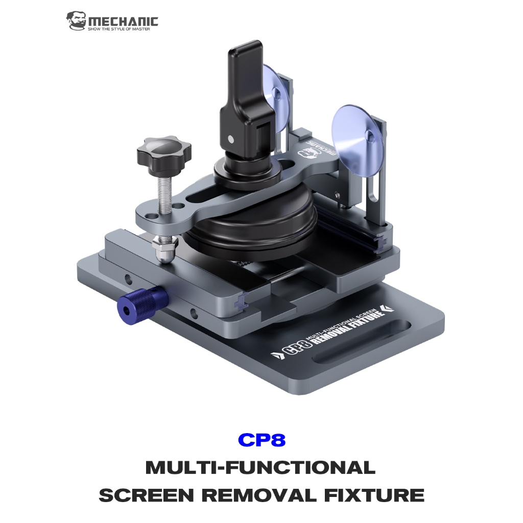 MECHANIC CP8เครื่องแยกหน้าจอ LCD สากล หน้าจอโทรศัพท์มือถือกลับแก้วกำจัดความดันหมุนเครื่องมือ Clamp