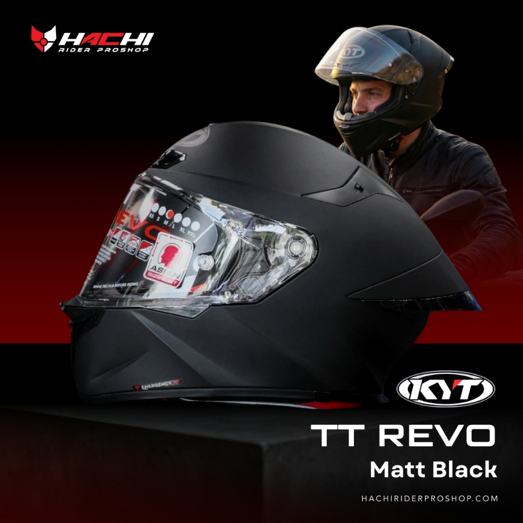 KYT TT REVO - Matt Black