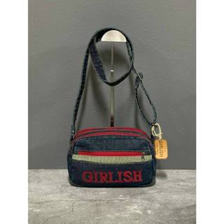 AEIOU No.361 กระเป๋ายีนส์สะพายข้าง Girlish รุ่น Riw Font (สู…