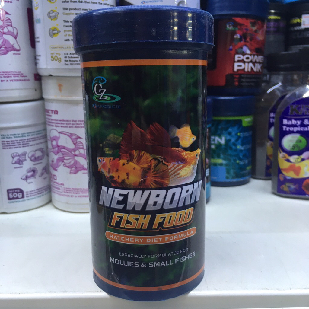 อาหารCZ newborn อาหารสำหลับปลาเล็ก (ปลาบอลลูนปลากัดปลาหางนกยูงมีสองขนาด50mlกับ120ml