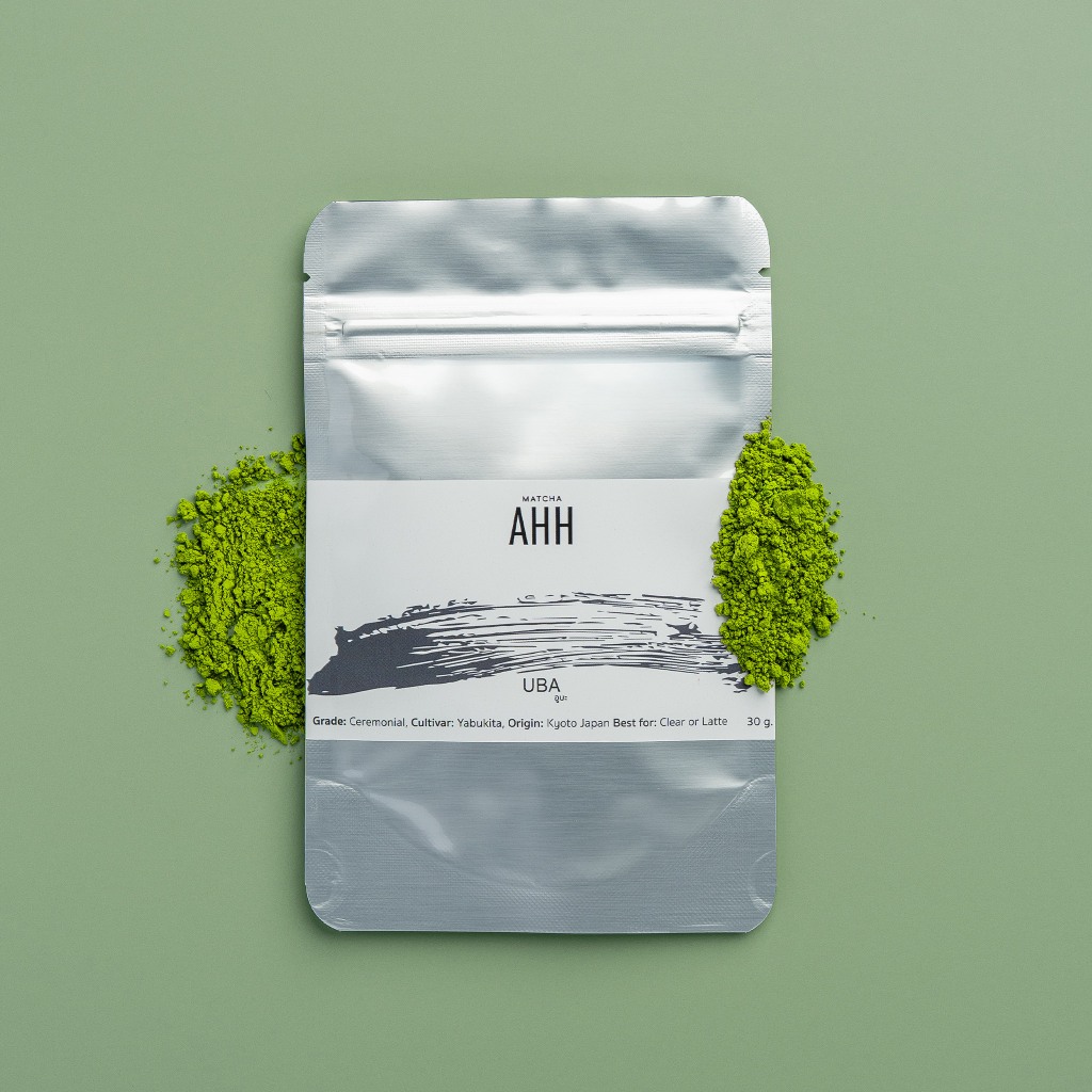 Uji UBA 30g สายพันธุ์ Yabukita ผงมัทฉะแท้ 100% จาก Kyoto, Japan