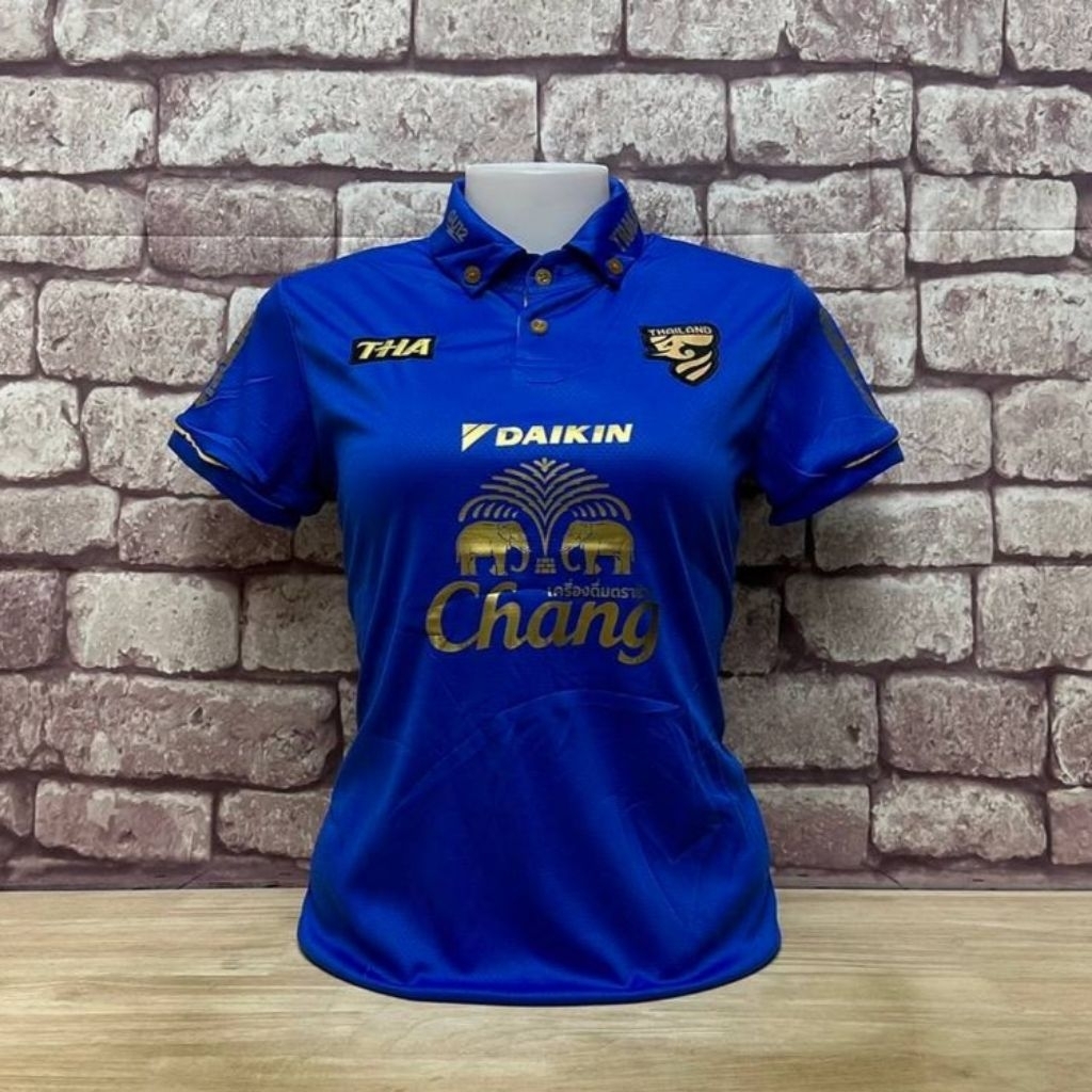 เสื้อบอลหญิงทีมชาติไทย อก 32/38 ทรงเข้ารูป ดีไซน์แฟชั่น สวยงาม - รูปที่ 4